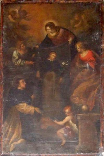 tableau d'autel : le Miracle de Soriano, vue générale