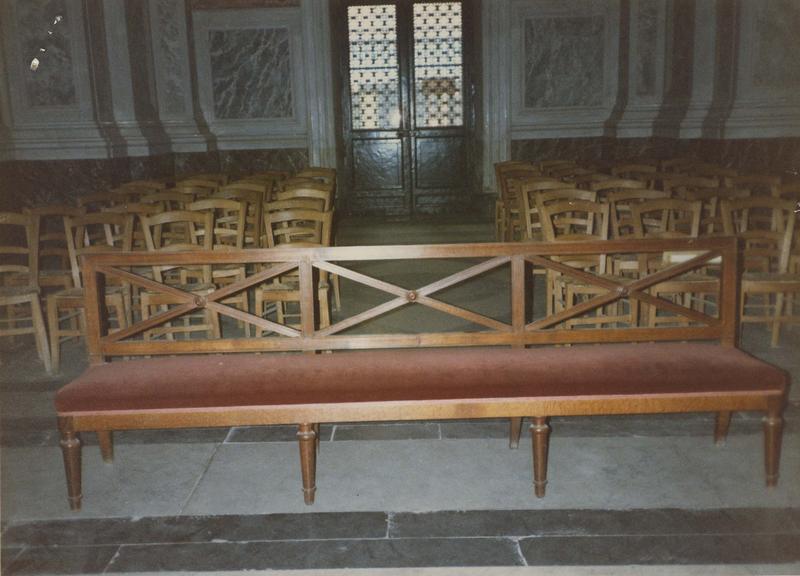 banquette, vue générale