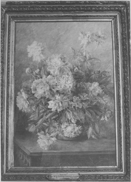 tableau : pivoines, vue générale