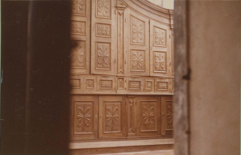 armoire de sacristie, vue partielle