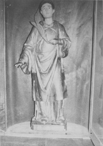 statue : saint Laurent, diacre, vue générale