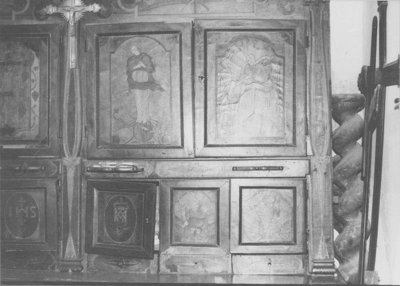 meuble de sacristie, détail
