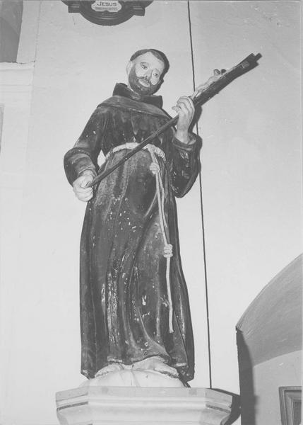 statue : saint François d'Assise, vue générale