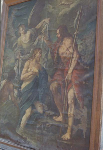 tableau : le Baptême du Christ, vue générale