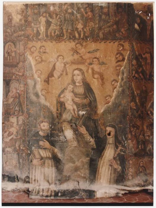 Tableau : Vierge du rosaire