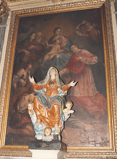 tableau : Vierge à l'Enfant entourée de sainte Anne, saint Joachim et saint Charles Borromée - © Ministère de la Culture (France), Médiathèque du patrimoine et de la photographie, diffusion RMN-GP