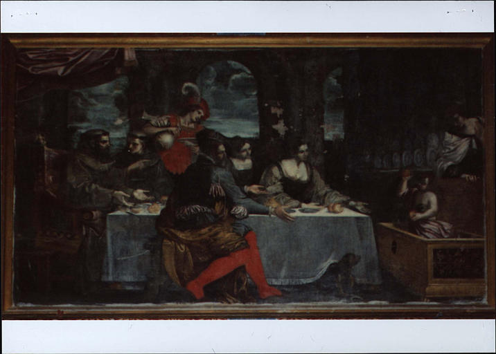 tableau : Deux franciscains invités à un repas - © Ministère de la Culture (France), Médiathèque du patrimoine et de la photographie, diffusion RMN-GP