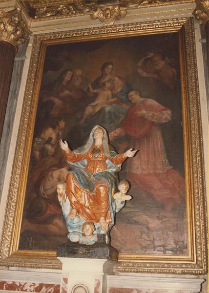 tableau : Vierge à l'Enfant entourée de sainte Anne, saint Joachim et saint Charles Borromée - © Ministère de la Culture (France), Médiathèque du patrimoine et de la photographie, diffusion RMN-GP