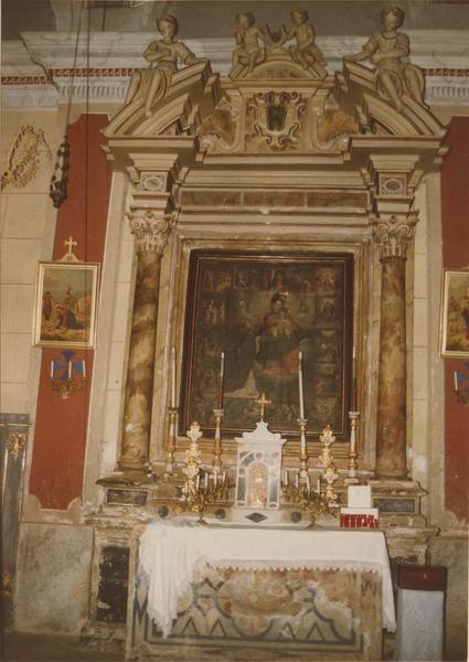 retable du Rosaire, tableau : L'Institution du Rosaire