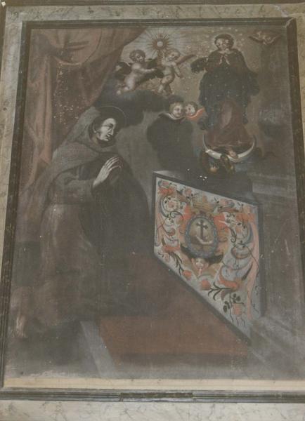 tableau : L'Apparition de la Vierge à saint Antoine de Padoue