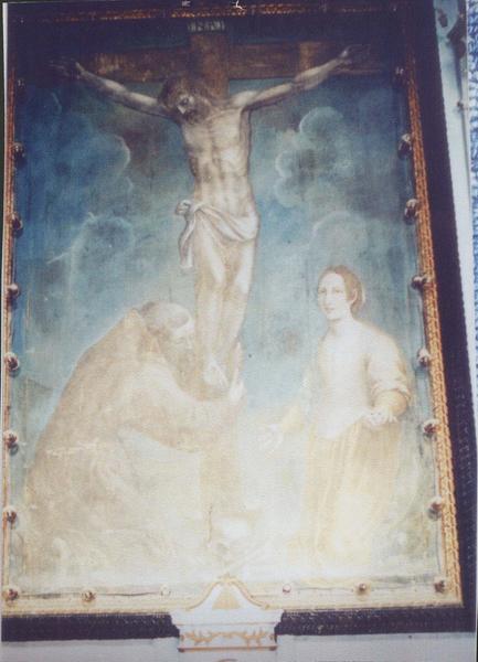 tableau d'autel : Saint François et sainte Lucie aux pieds du Christ en Croix, cadre - © Ministère de la Culture (France), Médiathèque du patrimoine et de la photographie, diffusion RMN-GP