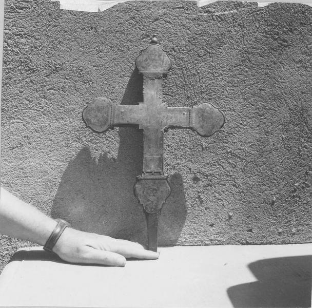 croix de procession, revers