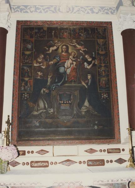 tableau, cadre : La Vierge au rosaire avec saint Dominique et sainte Catherine de Sienne - © Ministère de la Culture (France), Médiathèque du patrimoine et de la photographie, diffusion RMN-GP
