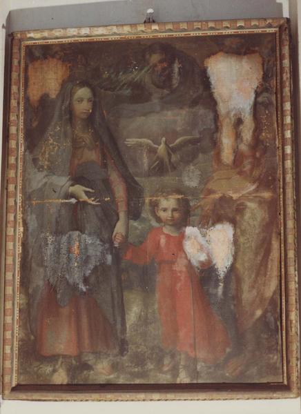 tableau, cadre : La Sainte Famille avec Dieu le Père et le Saint-Esprit - © Ministère de la Culture (France), Médiathèque du patrimoine et de la photographie, diffusion RMN-GP