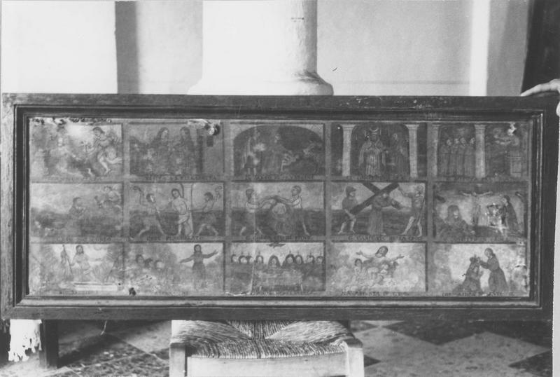 tableau : Quinze scènes de la vie de la Vierge et du Christ