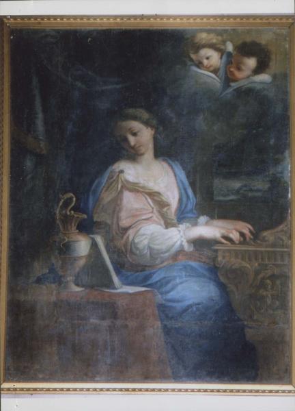 tableau : Sainte Cécile jouant de l'orgue - © Ministère de la Culture (France), Médiathèque du patrimoine et de la photographie, diffusion RMN-GP