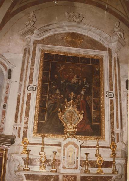 autel, retable, tableau : La Donation du Rosaire à saint Dominique - © Ministère de la Culture (France), Médiathèque du patrimoine et de la photographie, diffusion RMN-GP