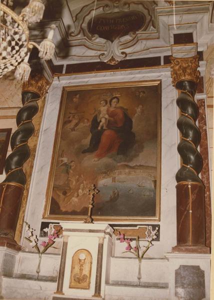 retable de l'autel des Marins, tableau : Notre-Dame de Bonsecours - © Ministère de la Culture (France), Médiathèque du patrimoine et de la photographie, diffusion RMN-GP