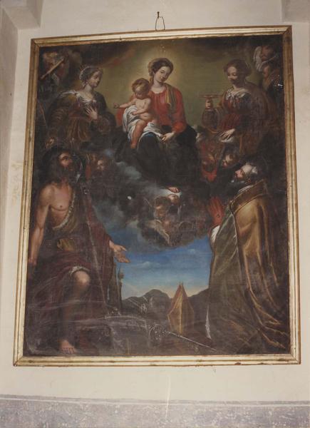 tableau, cadre : La Vierge à l'Enfant avec saint Jean-Baptiste et un saint évêque - © Ministère de la Culture (France), Médiathèque du patrimoine et de la photographie, diffusion RMN-GP
