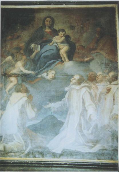 tableau : Les Chartreux de Calci aux pieds de la Vierge à l'Enfant - © Ministère de la Culture (France), Médiathèque du patrimoine et de la photographie, diffusion RMN-GP