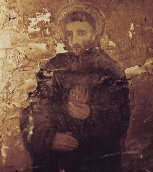 retable du maître-autel, tableaux (panneaux peints), détail : saint François