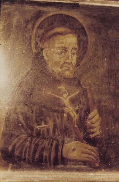 retable du maître-autel, tableaux (panneaux peints), détail : saint Antoine