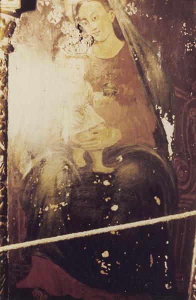 retable du maître-autel, tableaux (panneaux peints), détail de la Vierge à l'enfant