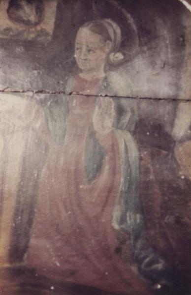 retable du maître-autel, tableaux (panneaux peints), détail : Vierge de l'Annonciation
