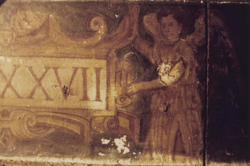 retable du maître-autel, tableaux (panneaux peints), détail : ange