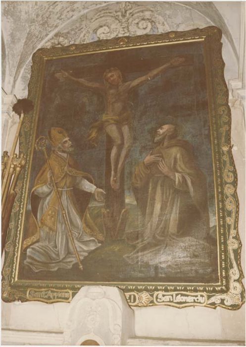 Tableau : San Appiano et San Leonardo au pied de la Croix