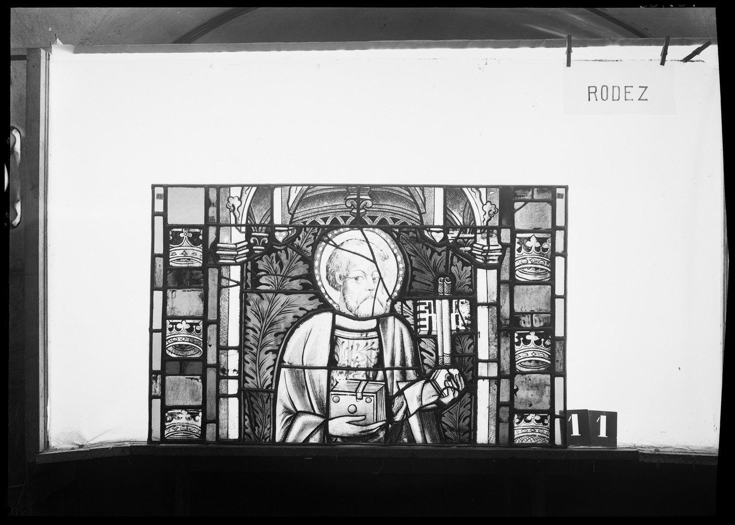 Chapelle Saint-Joseph : panneau de vitrail 11 [Baie 12]