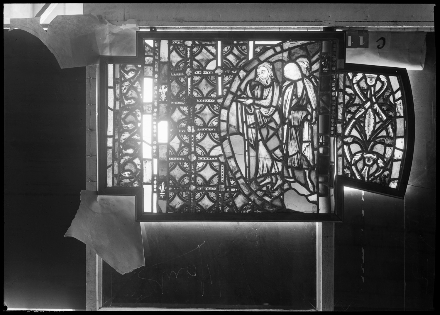 Baie C, panneau de vitrail 11