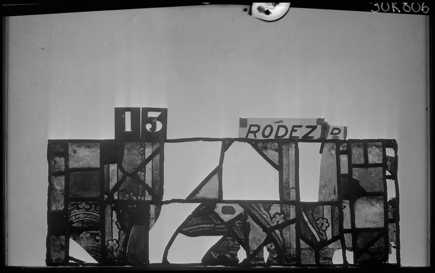 Baie D, panneau de vitrail 13 [Baie 12]