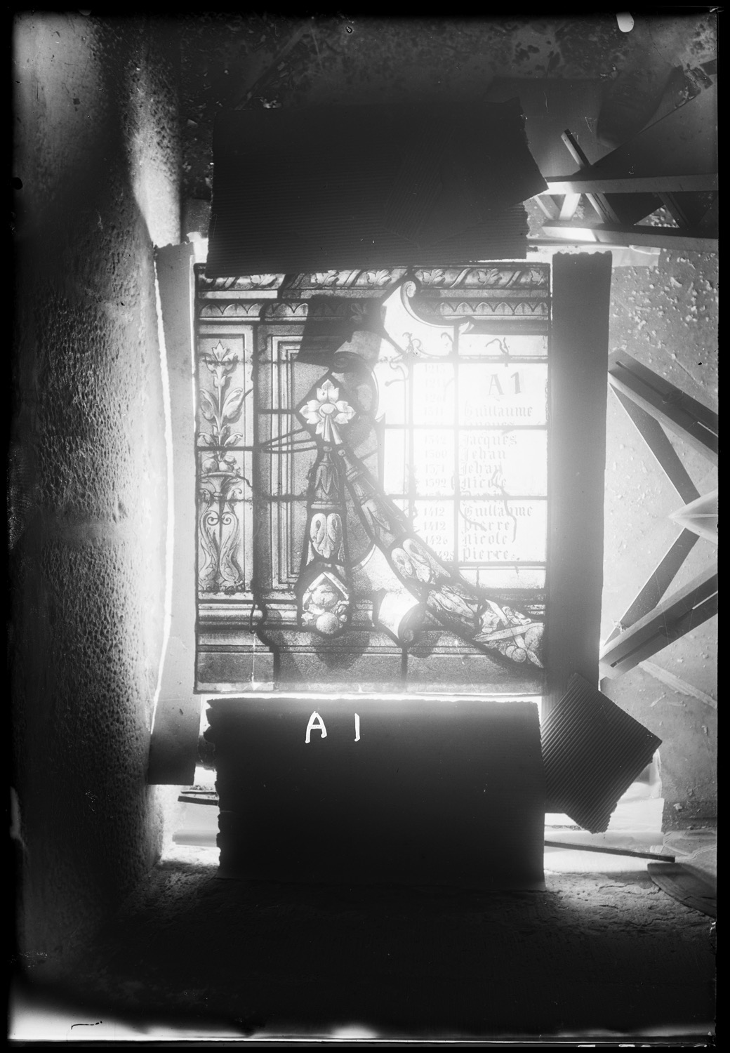 Panneau de vitrail A1 [Baie 13]