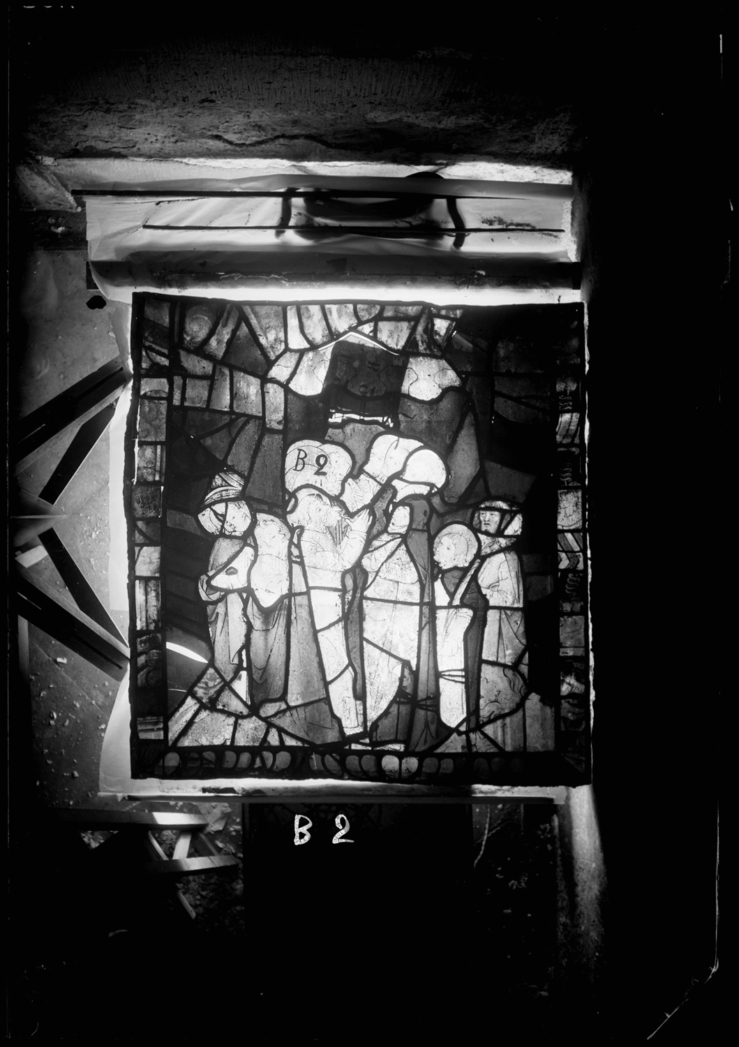 Panneau de vitrail B2 [Baie 101]