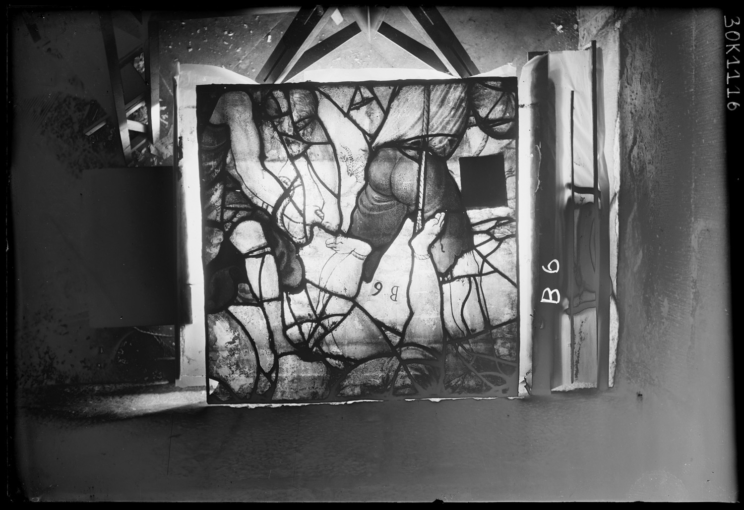 Panneau de vitrail B6 [Baie 101]