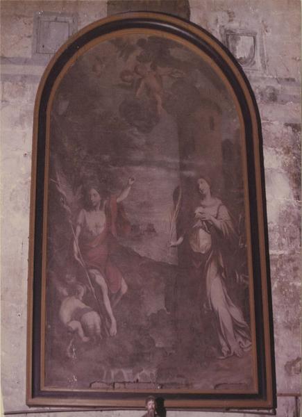 tableau : saint Jean-Baptiste et sainte Barbe, vue générale - © Ministère de la Culture (France), Médiathèque du patrimoine et de la photographie (objets mobiliers), tous droits réservés