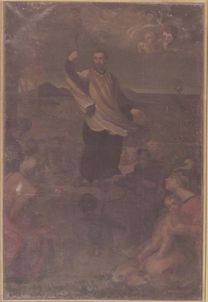 tableau : saint François Xavier évangélisant, vue générale