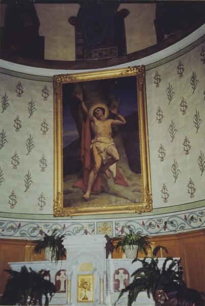 tableau : saint Sébastien, vue générale