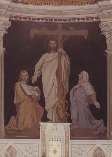 tableau : l'eucharistie, vue partielle