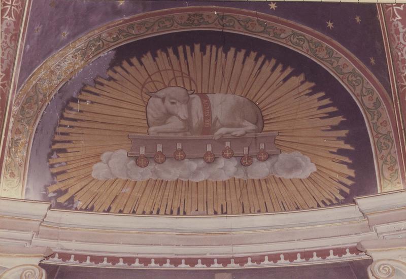 peinture monumentale : l'agneau Pascal, vue générale