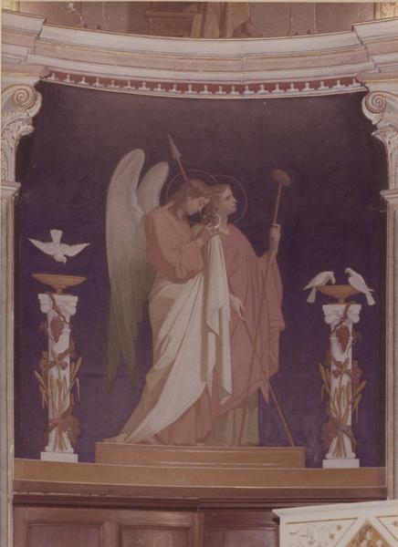 tableau : l'eucharistie, vue partielle
