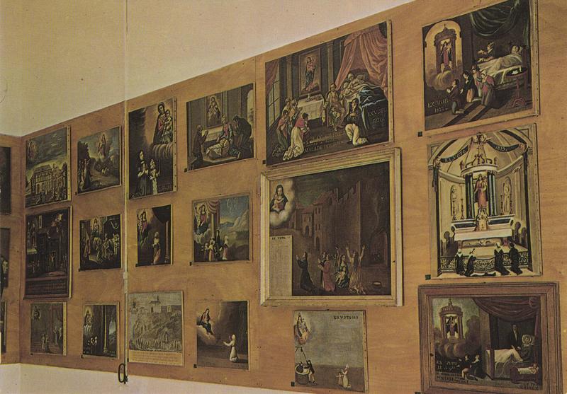 ex-voto, tableaux, vue partielle