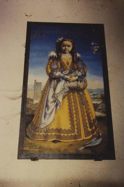 tableau : portrait d'Antoinette de Roux Larcy, vue générale