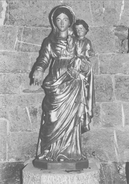 statue : Vierge à l'enfant, vue générale