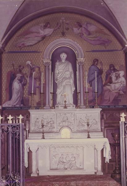 statue : saint Joseph et l'enfant, vue générale