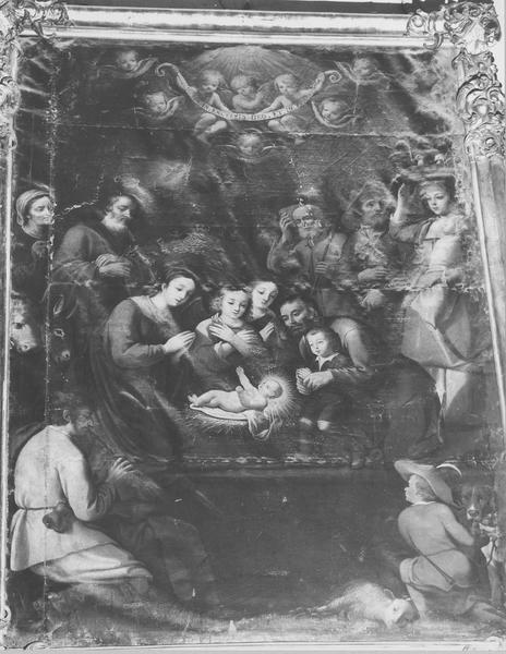 tableau : l'Adoration des bergers, vue générale