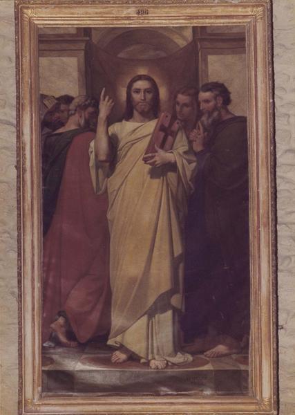 tableau : le Christ enseignant, vue générale