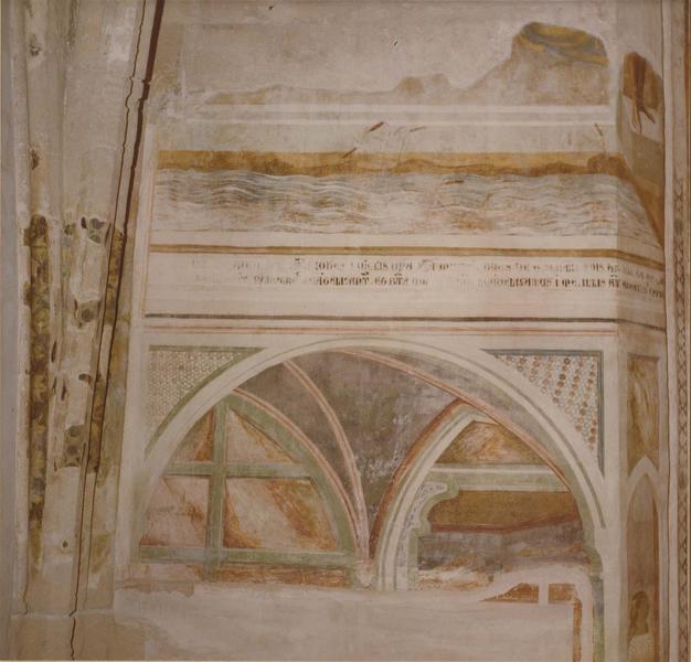 peinture monumentale de la chapelle d'Innocent VI, détail