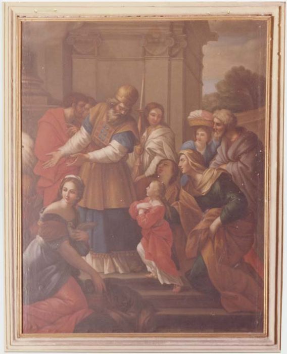 tableau et son cadre : L'enfant Jésus au temple